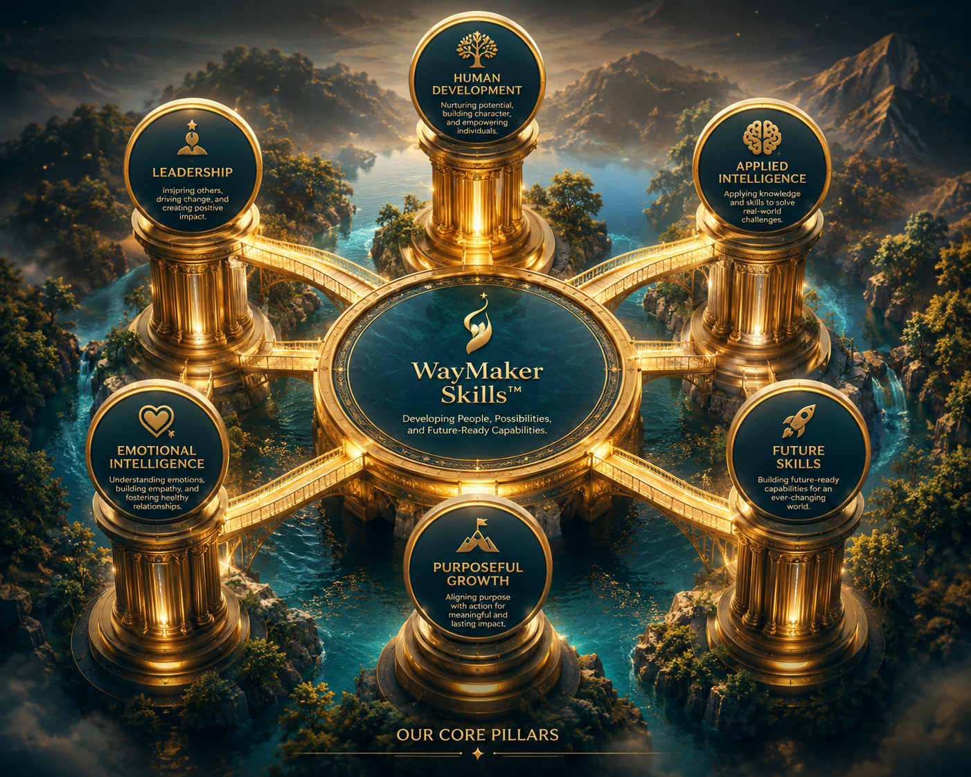 WayMaker Skills core pillars illustration