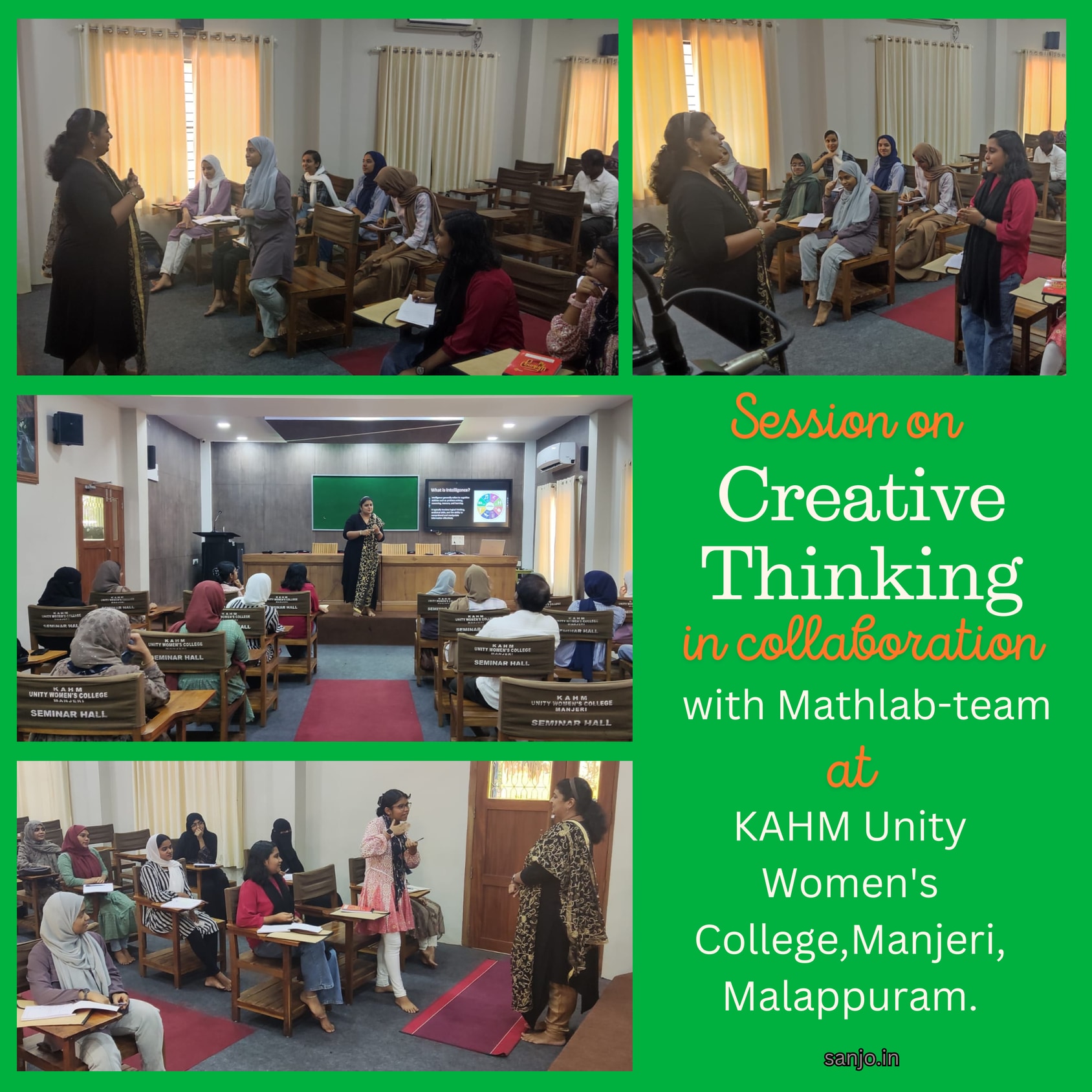 Creative thinking session for women learners