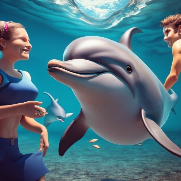 Dolphin Wisdom: Navigating Life's Waves with Resilient Spirits.
