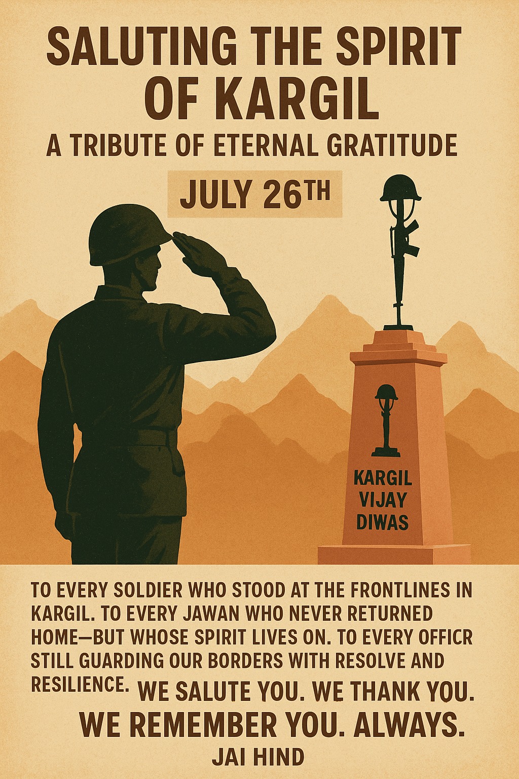 Saluting the Spirit of Kargil